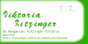 viktoria kitzinger business card